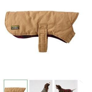 L.L. Bean Khaki Dog Coat